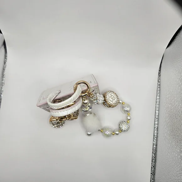 Iridescent Mini Handbag with Charm Bracelet - Picture 4 of 5